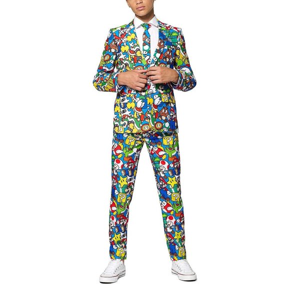 OppoSuits Super Mario Big Boys 3-pc. Suit Set